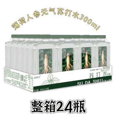 山姆会员店 造物志 薄荷人参无气苏打水饮料300mlx24 代购