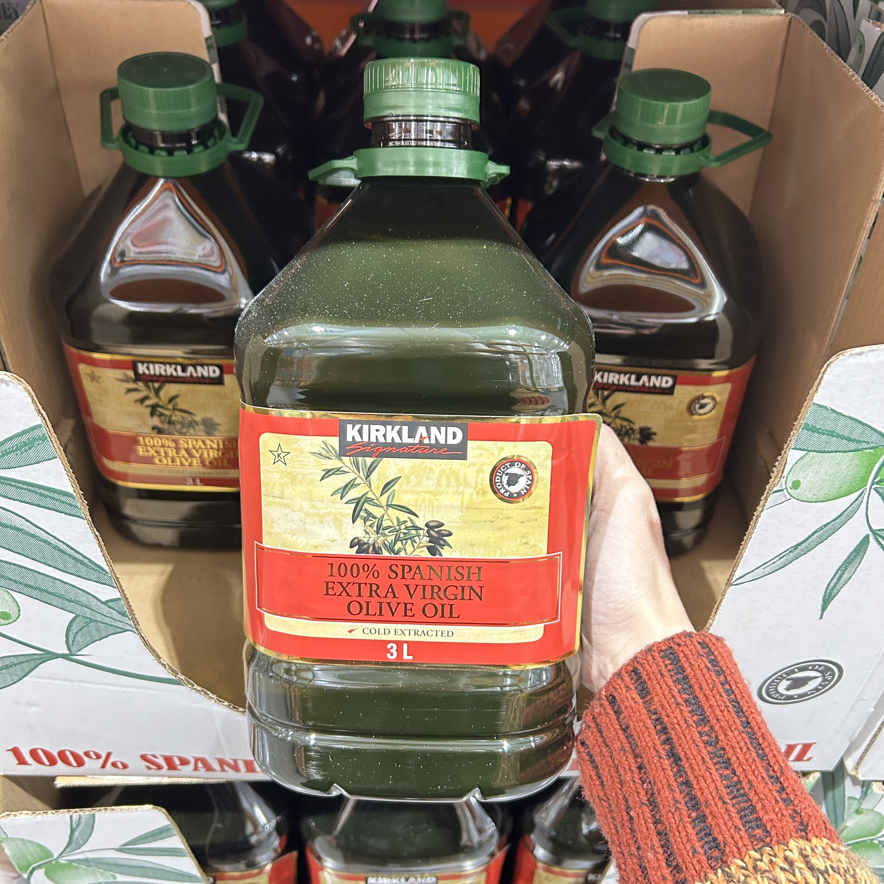 上海costco现货 Kirkland科克兰西班牙特级初榨橄榄油3升装食用油