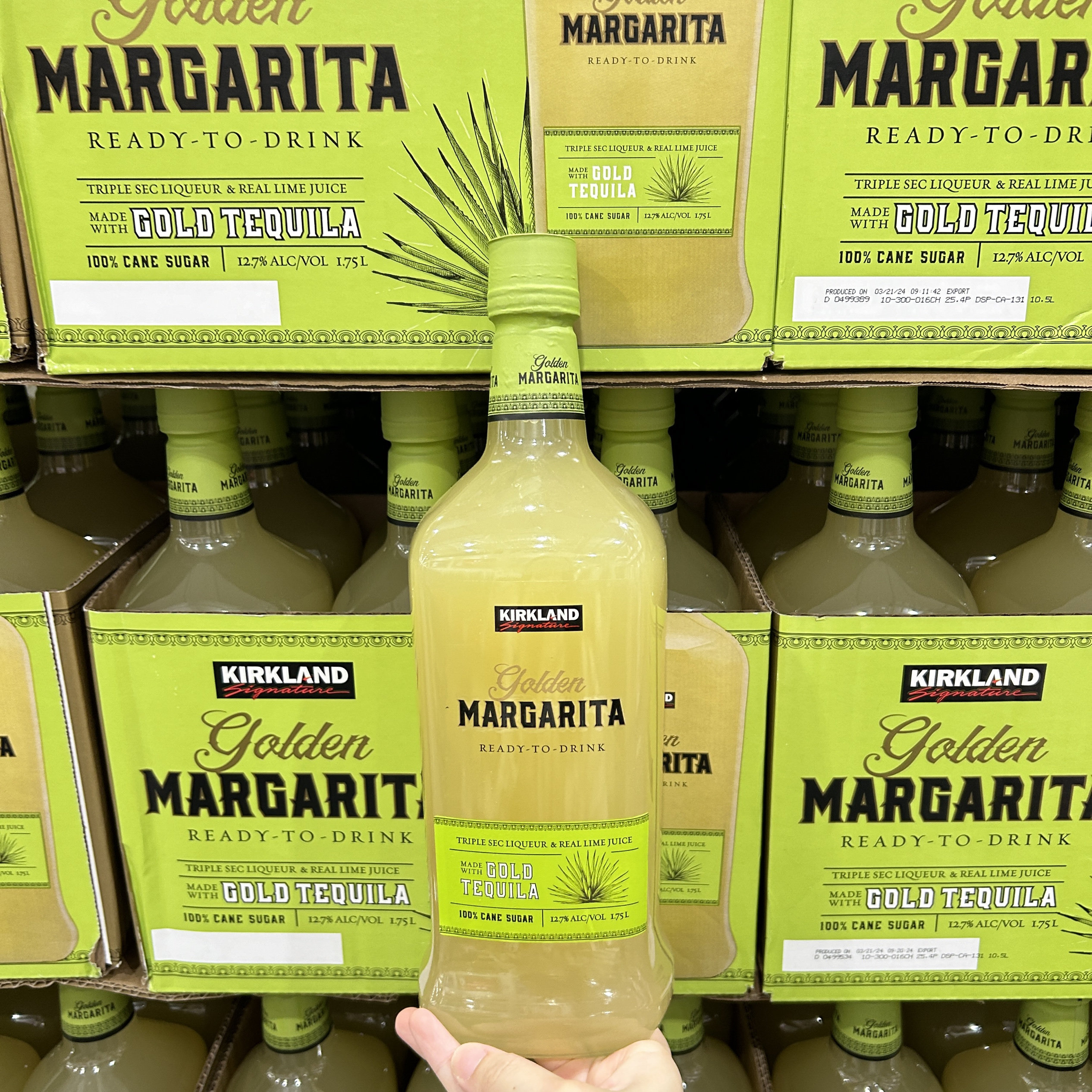 上海costco美国kirkland科克兰金色玛格丽特配制酒鸡尾酒1.75l