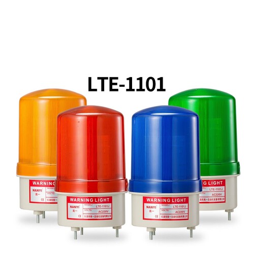 旋转警示灯报警闪烁灯LTE-1101无声LED报警器12v220v380v36v48v - 封面