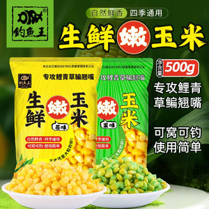 钓鱼王老坛发酵嫩玉米粒打窝饵