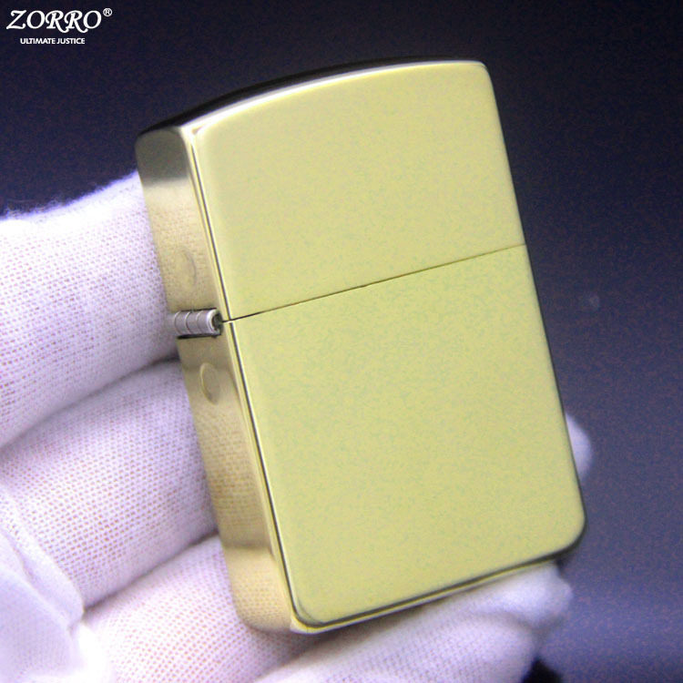 ZORRO佐罗创意个性复古1941复刻原铜光板砂轮防风煤油打火机包邮