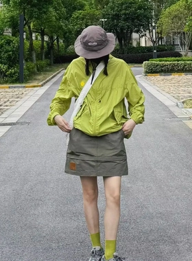 源野空间GRASS SPACE UPF50+防晒衣女夏轻薄透气绿色防晒服外套