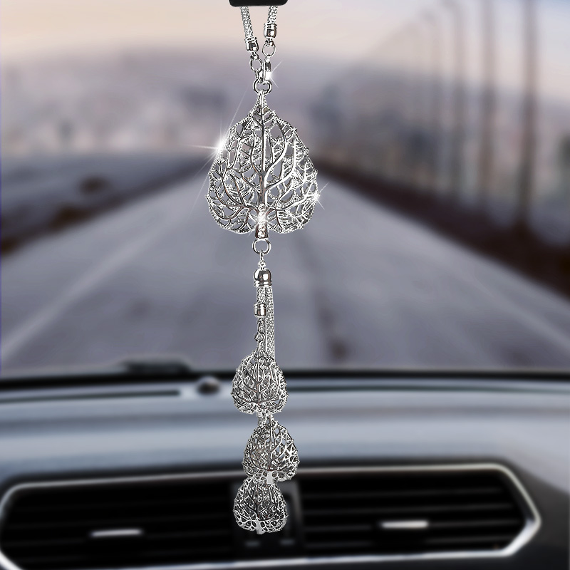 汽车挂件后视镜水晶吊坠吊饰男女士高档创意可爱装饰车载车内挂饰