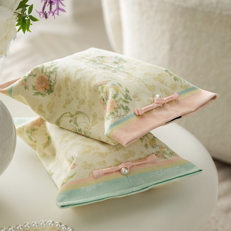 范居态度如梦新中式法式车载纸巾盒客厅茶几纸巾套家用纸巾抽纸盒