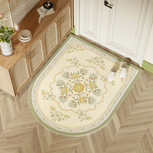 范居态度青悦美式皮革入户地垫