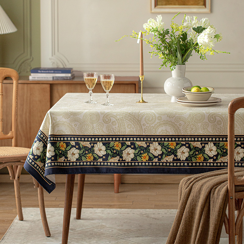 范居态度美式短毛绒桌布