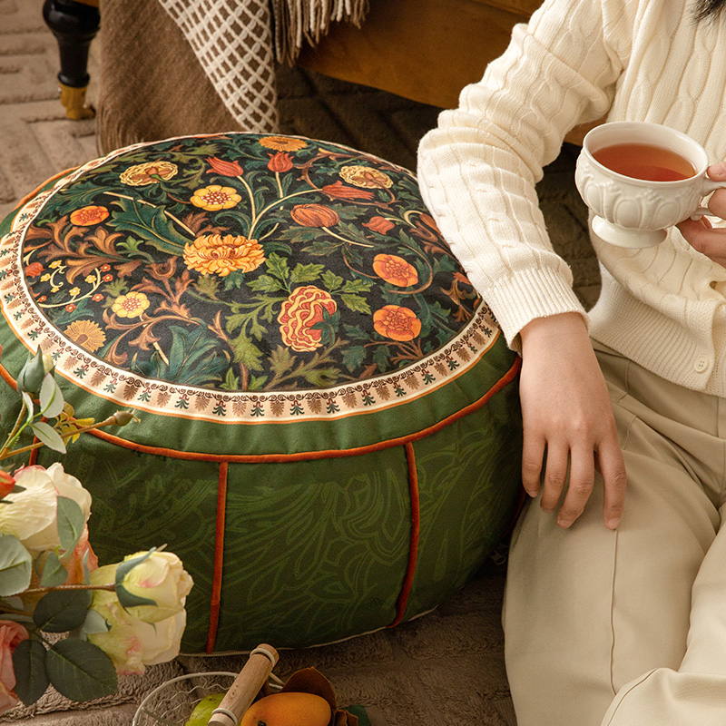 范居态度绿荫美式坐墩蒲团可拆洗