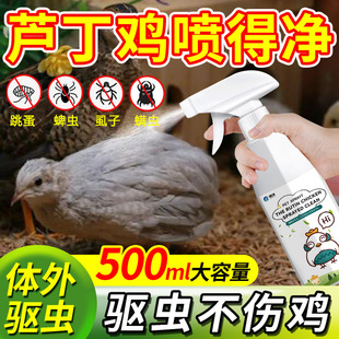 芦丁鸡体外驱虫喷剂鸡舍虱螨喷得净鸡用加强鸡虱净驱虱子非杀虫剂