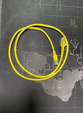 1米M 黄色网线 跳线 连接线 工程网线 直连线 路由器宽带网线