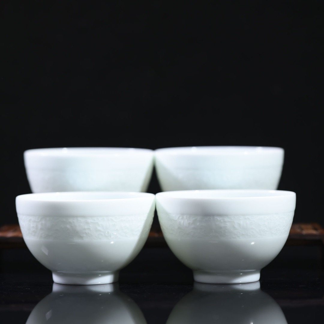 小桥影青大碗/4个一套,餐饮具,茶杯,淘宝优惠券,粉丝福利购,淘宝优惠卷