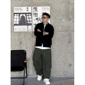 直播间原版 男士休闲时尚简约假两件针织开衫 308B-MY86001-特p85图片