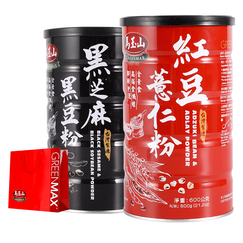 马玉山进口黑芝麻黑豆粉520g