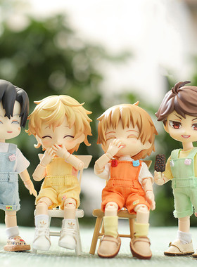 ob11娃衣obitsu11 GSC 12bjd 粘土 现货裤子休闲背带多色连体短裤