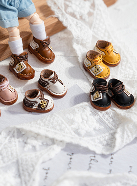 ob11娃鞋 1/12分牛皮鞋 靴子 手工牛皮鞋 GSG body9 YMY手勾娃娃