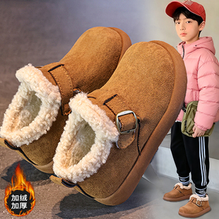 官网C&K男童棉鞋保暖儿童勃肯鞋2025新款冬季加绒男孩雪地鞋防滑