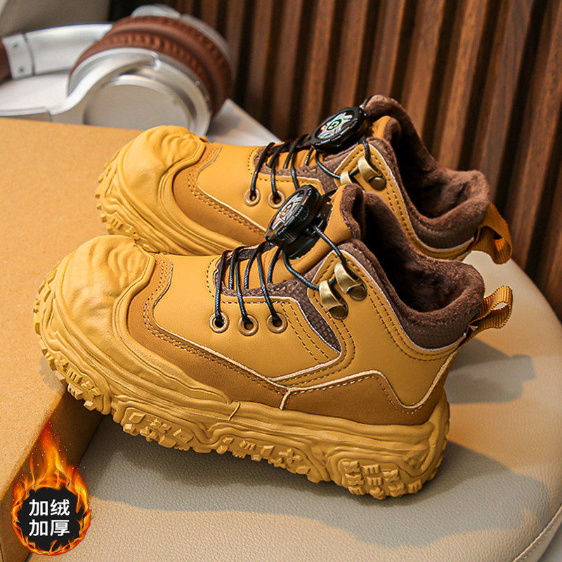 官网C&K儿童靴子男童保暖小黄靴2025新款冬季防滑加绒中大童棉靴,童鞋/婴儿鞋/亲子鞋,棉靴,淘宝优惠券,粉丝福利购,淘宝优惠卷