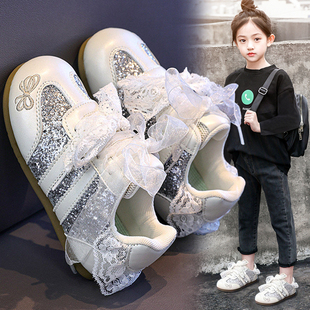 官网C&K女童鞋2026新款春季儿童时尚公主运动鞋女孩软底阿甘板鞋