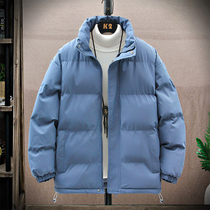 晋江棉服男生立领休闲棉袄冬季男款加厚保暖宽松衣服短款羽绒棉衣