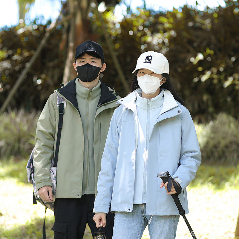 三合一可拆卸青少年冲锋衣
