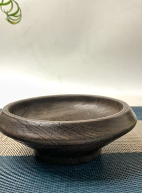 香樟木侘寂风佛手柑盘瓜果盘点心盘糖果盘果盘储物小盘摆件
