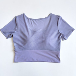 网纱短袖训练撸铁健身T恤瑜伽服女运动夏季速干透气健身服上衣