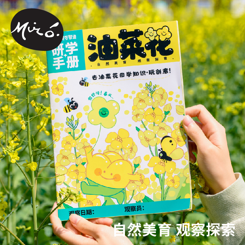 户外春天油菜花研学手册手工diy
