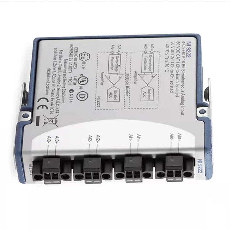 美国NI电压输入模块NI-9222螺栓端子BNC接口16位4通道正品