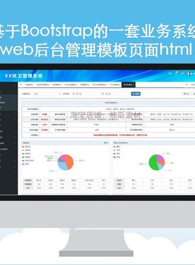 web后台管理系统静态页前端模板响应式后台页面html管理平台h5
