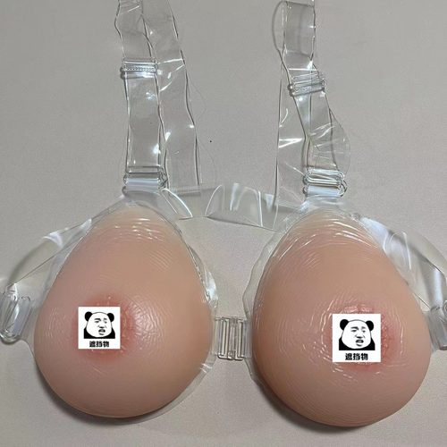 男用仿真硅胶义乳水滴型假胸