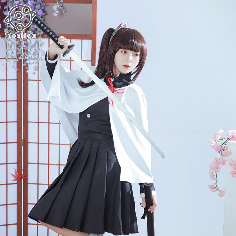 鬼灭之刃栗花落香奈乎cos服鬼杀队队服和风制服cosplay套装送发饰