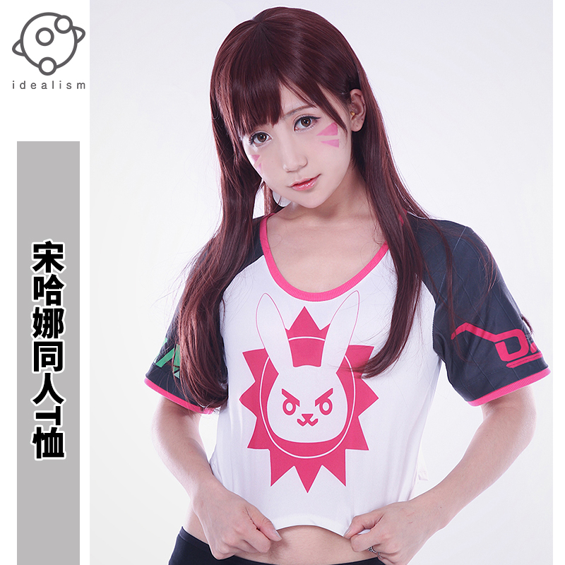 【理想】DVA日常服ow同人短袖 动漫周边T恤女 宋哈娜cosplay服装