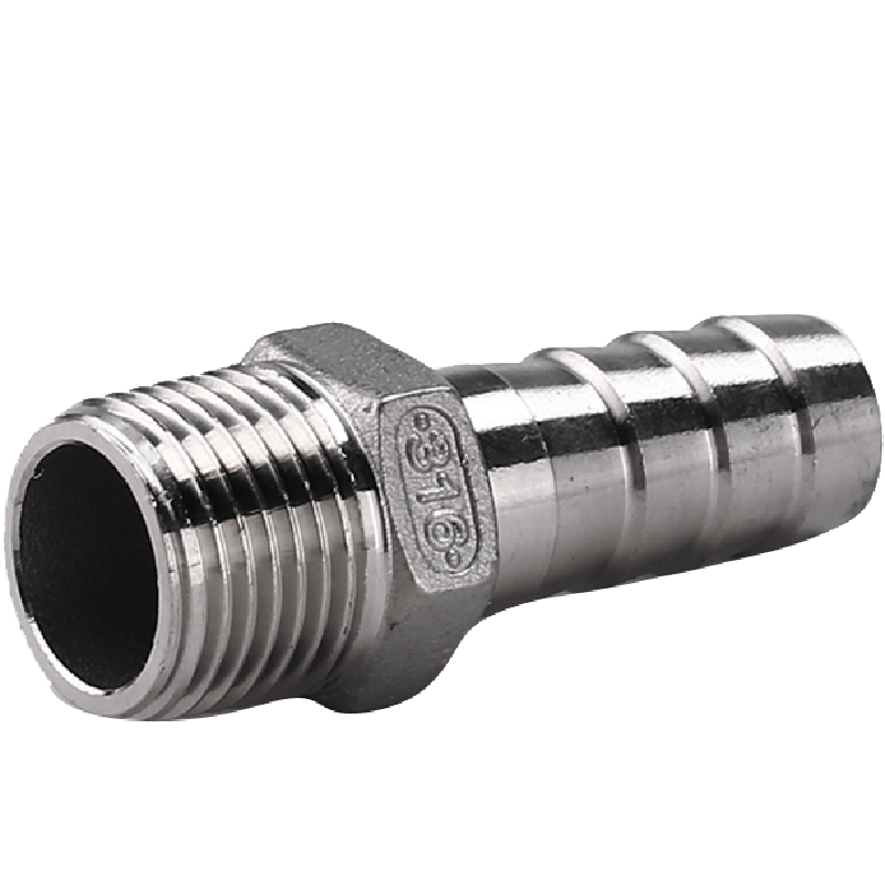 304六角皮管BSPT1/2-3/4接头铸造不锈钢150LB螺纹天佑管业9093