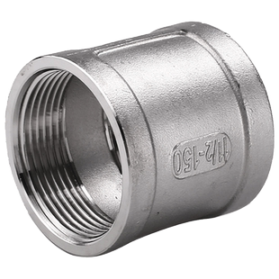 内丝管箍BSPT铸造不锈钢150L螺纹304316天佑管业直接束节接头9063