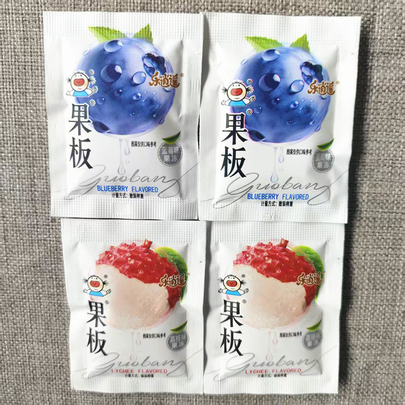 乐逍遥果板果冻蓝莓荔枝口味独立小包装开袋即食休闲零食