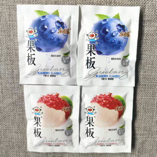 乐逍遥果板果冻蓝莓荔枝口味