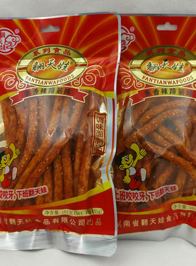 翻天娃101g素香辣蹄筋味辣条网红儿时怀旧休闲麻辣零食