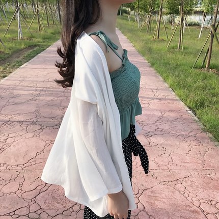 碟酷防晒衣女长款沙滩2018夏季泳衣外搭罩衫