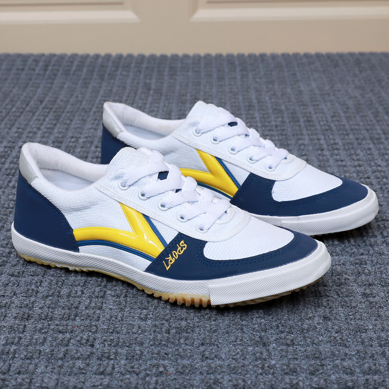 乒乓球鞋运动鞋男女牛筋底防滑耐磨轻便帆布鞋训练鞋专用休闲跑步