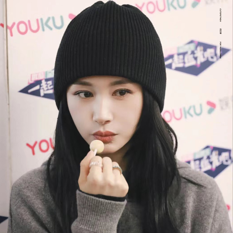 2024新款毛线帽针织帽时尚显脸小