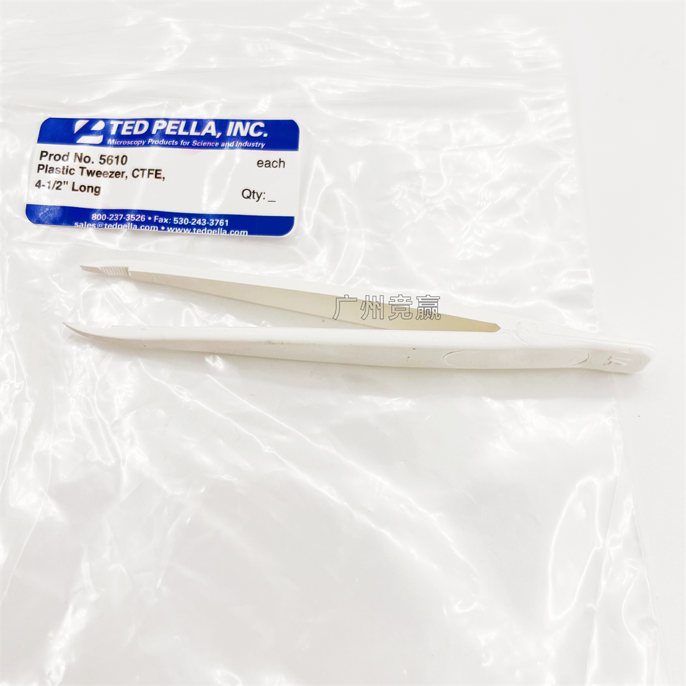 广州竞赢实验室专用耐氟氢酸镊子 耐酸碱耐腐蚀四氟镊子 CTFE镊子