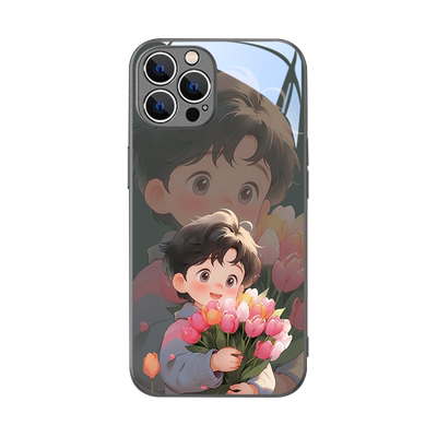 情侣适用苹果系列手机壳玻璃