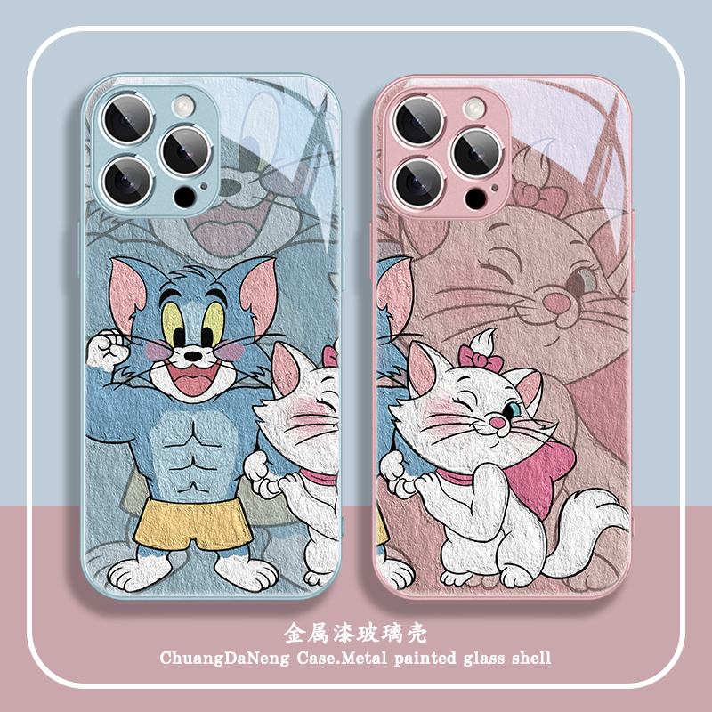 汤姆玛丽适用苹果手机壳卡通情侣