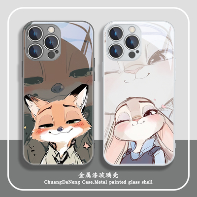 情侣适用苹果系列手机壳玻璃