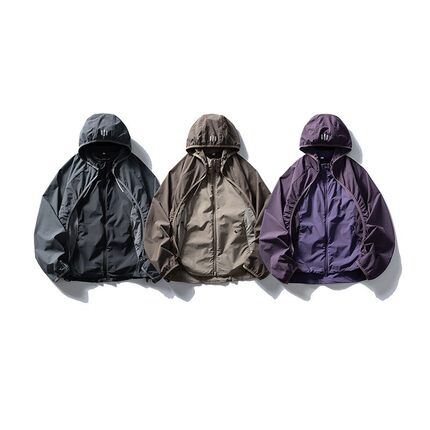 可拆卸骑行防晒外套二合一多功能开衫骑行服男女同款休闲防晒外套