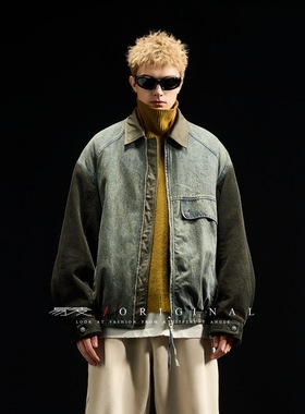 美式翻领设计羽绒服正品冬季潮牌加绒加厚百搭痞帅宽松上衣外套男