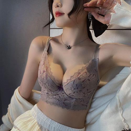 品牌黛尔灵内衣软钢圈棉大胸显小