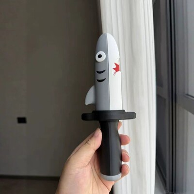 可爱小鲨匕3D打印鲨鱼刀匕首玩具