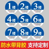 楼层牌1楼2楼3楼4楼5楼6F7F8F9F10F套房楼层号宾馆门牌号码 小区楼层保持楼道清洁温馨提示请勿吸烟标识牌定制