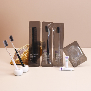 一次性牙刷牙膏软毛酒店专用高档民宿居家待客洗漱用品套装 可定制